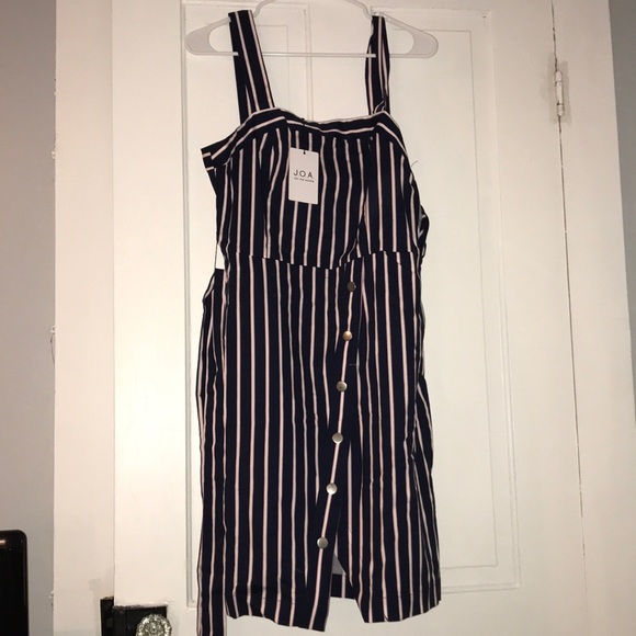 Lulus Dresses & Skirts - Navy Blue and Pink Stripes Dress